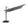 Aramis LED 3m x 4m Rectangular Rotating Cantilever Parasol - Oil Green