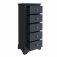Bletchley Midnight Grey Bedroom 5 Drawer Narrow Chest