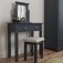 Bletchley Midnight Grey Bedroom Stool