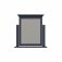 Bletchley Midnight Grey Bedroom Trinket Mirror