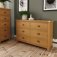 Ranby Oak Bedroom 6 Drawer Chest