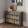 Garton Grey Dining & Occasional 3 Drawer 6 Basket Unit