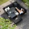 Maze - Outdoor Pulse Square Corner Dining Set With Fire Pit -  Charcoal