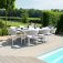 Maze - Outdoor Pebble 8 Seat Oval Dining Set  - Lead Chine