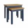 Ranby Blue Dining & Occasional Nest of 2 Tables