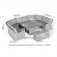 Maze Winchester Royal U Shaped Sofa Set With Rising Table