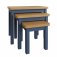 Ranby Blue Dining & Occasional Nest of 3 Tables