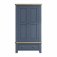 Haxby Oak Painted Bedroom 2 Door Wardrobe - Blue