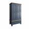 Haxby Oak Painted Bedroom 2 Door Wardrobe - Blue