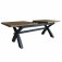 Haxby Painted Dining & Occasional 2.0m Cross Leg Dining Table - Blue