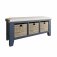 Haxby Painted Dining & Occasional Hall Bench - Blue