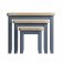 Haxby Painted Dining & Occasional Nest of 3 Tables - Blue
