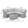 Maze Winchester Small Corner Sofa Set with Fire Pit