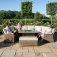 Maze Winchester Royal U Shaped Sofa Set With Fire Pit