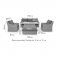 Maze Ascot 3 Seat Sofa Dining Set with Rising Table & Weatherproof Cushions