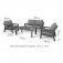 Maze Rattan New York 2 Seat Sofa Set with Rising Table - White