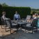 Maze Aluminium Amalfi 6 Seat Rectangular Dining Set with Rising Table- Grey
