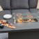 Maze Aluminium Manhattan Reclining 3 Seat Sofa Set with Fire Pit and Footstools