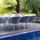 Maze - Outdoor Ambition 8 Seat Oval Dining Set - Lead Chine