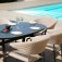 Maze - Outdoor Pebble 6 Seat Oval Dining Set  - Taupe