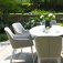 Maze - Outdoor Zest 6 Seat Oval Dining Set  - Lead Chine