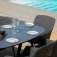 Maze - Outdoor Zest 6 Seat Oval Dining Set  - Charcoal