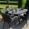 Maze - Outdoor Zest 8 Seat Oval Dining Set  - Charcoal
