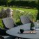 Maze - Outdoor Zest 8 Seat Oval Dining Set  - Charcoal