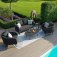 Maze - Outdoor Ambition 2 Seat Sofa Set - Charcoal