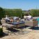 Maze - Outdoor Pulse 3 Seater Sofa Set with Rising Table - Taupe
