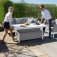 Maze - Outdoor Pulse 3 Seater Sofa Set with Rising Table - Lead Chine