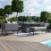 Maze - Outdoor Pulse 3 Seater Sofa Set with Fire Pit Table - Flanelle