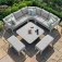Maze - Outdoor Pulse Deluxe Square Corner Dining Set With Rising Table -  Lead Chine