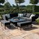 Maze - Outdoor Pulse Deluxe Square Corner Dining Set With Rising Table -  Charcoal