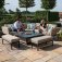 Maze - Outdoor Pulse Deluxe Square Corner Dining Set With Rising Table -  Taupe