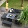 Maze - Outdoor Pulse Square Corner Dining Set With Rising Table -  Charcoal