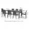 Maze Aluminium New York 8 Seat Rectangular Dining Set - Grey