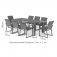 Maze Aluminium Manhattan 8 Seat Dining Set