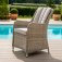 Maze Oxford 6 Seat Round Fire Pit Dining Set With Venice Chairs