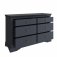 Swanley Midnight Grey Bedroom 6 Drawer Chest