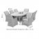 Maze Oxford 8 Seat Oval Ice Bucket Dining Set With Venice Chairs