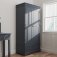 Bletchley Midnight Grey Bedroom Gents Wardrobe