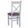 Eton Crossback Chair Fabric (Pair) - Grey