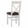 Eton Crossback Chair Fabric Seat (Pair) - White