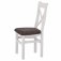 Eton Crossback Chair Fabric Seat (Pair) - White