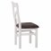 Eton Crossback Chair Fabric Seat (Pair) - White