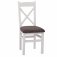 Eton Crossback Chair Fabric Seat (Pair) - White