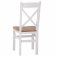 Eton Crossback Chair Wooden Seat (Pair) - White