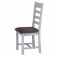 Eton Ladder Back Chair Fabric Seat (Pair) - Grey