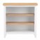 Eton Small Wide Bookcase - White